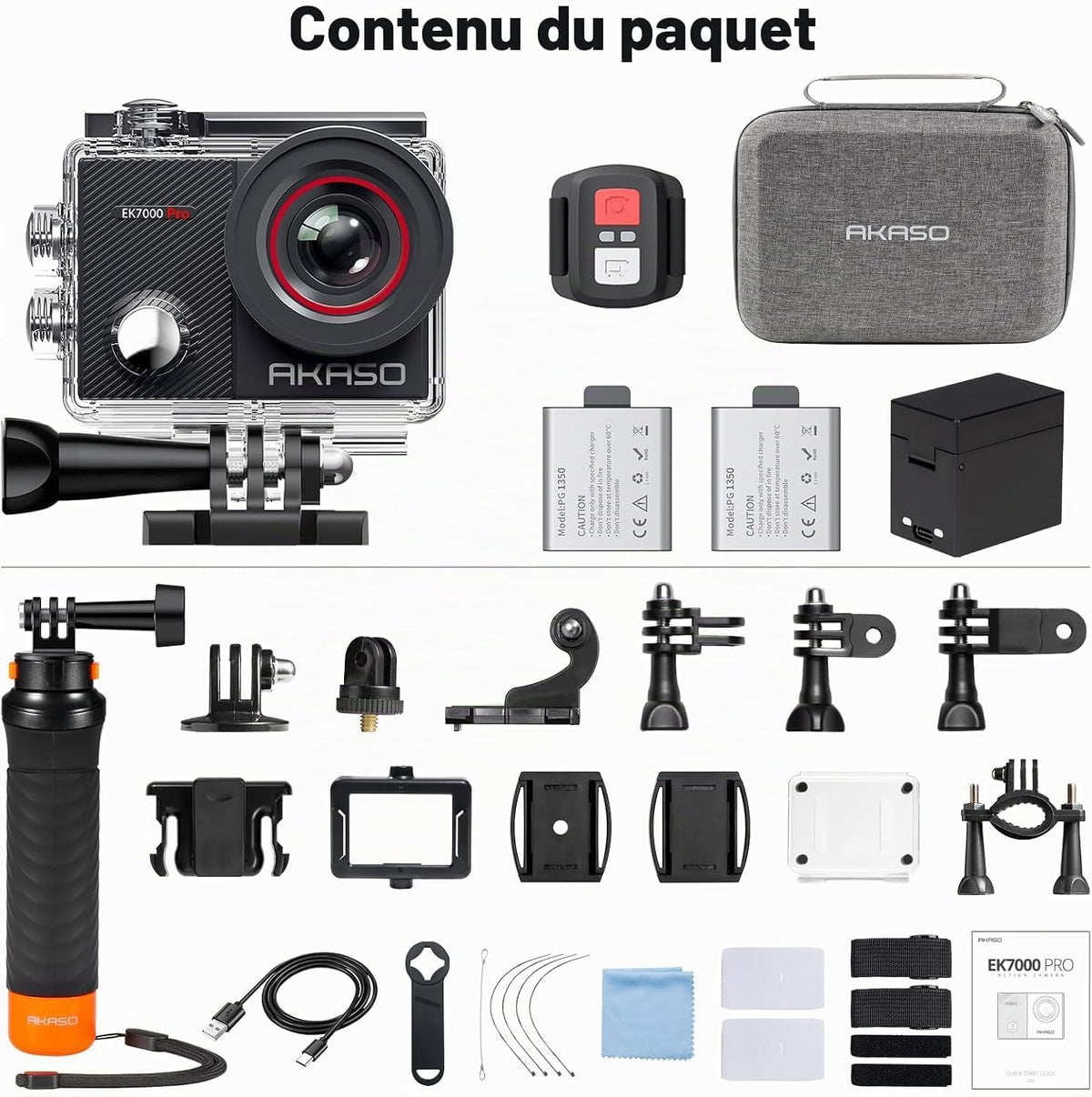 AKASO EK7000 Pro Action Cam – 4K/30fps, 20MP, EIS, wasserdicht bis 40m