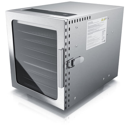 Arendo Dörrautomat Edelstahl 8-fach – 500W, 30–90°C, GS-geprüft