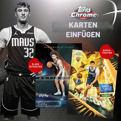 Topps 2025-26 Chrome Basketball - Fabrik versiegelt - Mega Box
