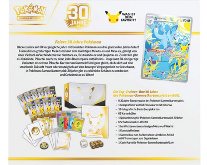 30 Jahre Jubiläum Pokémon Sammelkarten  – Pokémon Center Elite Trainer Box